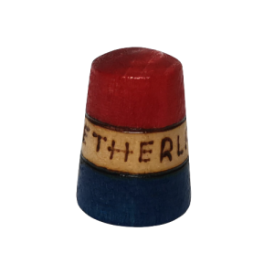 Flag of the Netherlands wood thimble souvenir